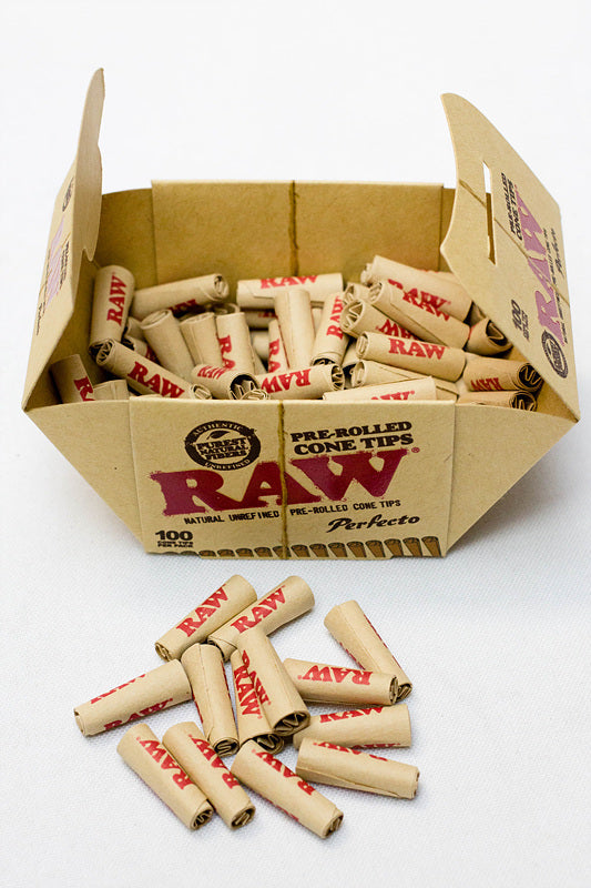 RAW Perfecto Pre-Rolled Cone Tips Box