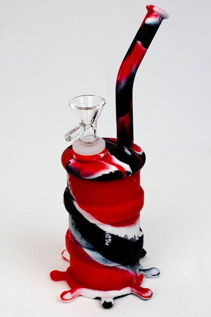 8" silicone detachable bubbler