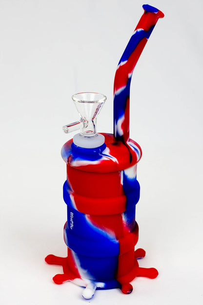 8" silicone detachable bubbler