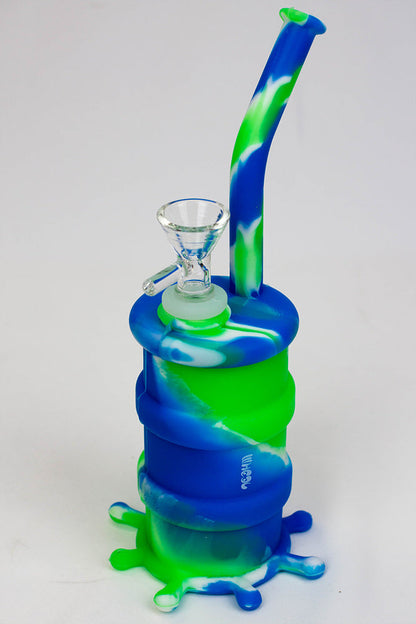 8" silicone detachable bubbler