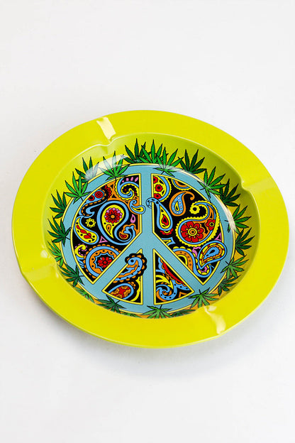 Smoke Arsenal round metal ashtray