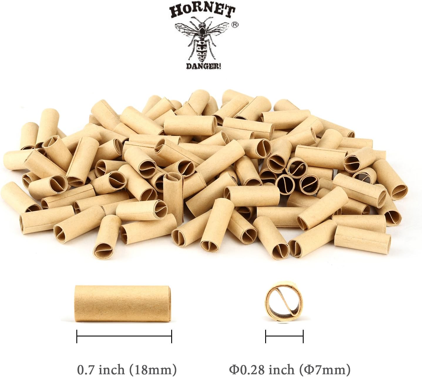 ZHORNET Unbleached Pre-Rolled Tips, Unrefined and Raw Cigarette Filters