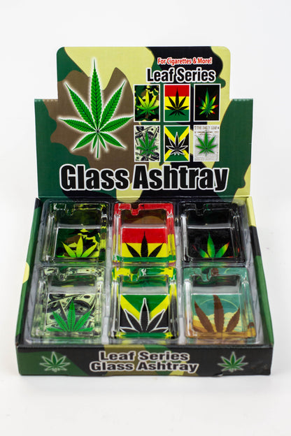 Rectangle glass ashtray Box of 6