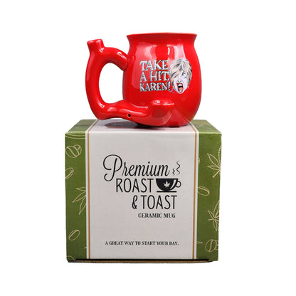 TAKE A HIT KAREN! RED Roast & Toast mug