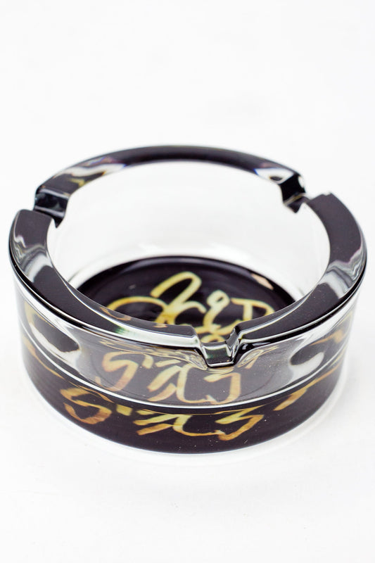 Acid Secs round glass ashtray Box of 6