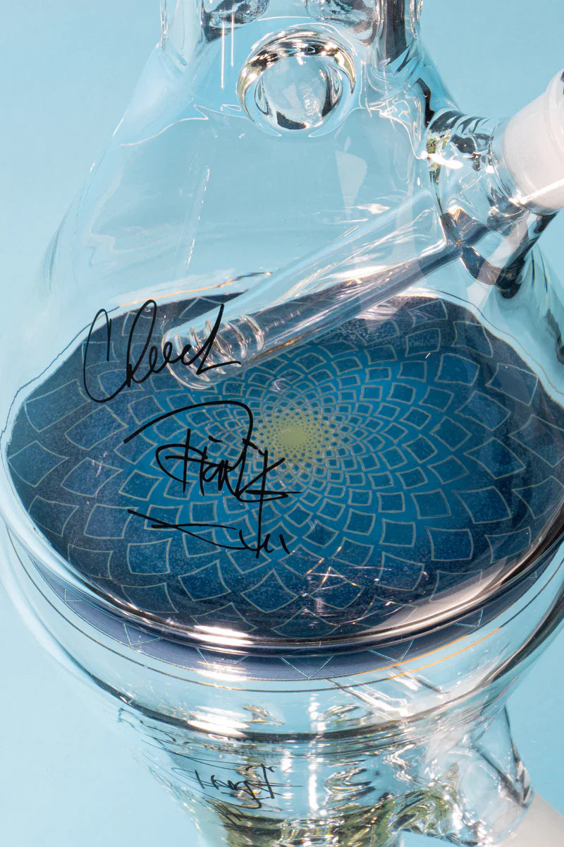 Cheech & Chong® Glass | 10" Fibonacci Beaker Base Water Pipe [CC164]