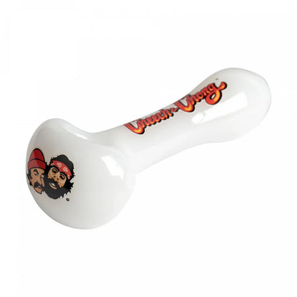 Cheech & Chong® Glass | 3.5" White Miss Tempest Stoner Hand Pipe