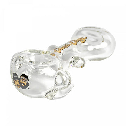 Cheech & Chong® Glass | 4.25" Clear Far Out Man Hand Pipe