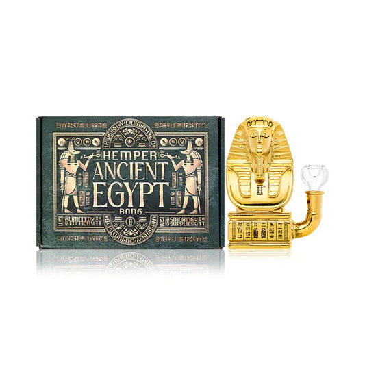Hemper | 5.7" Ancient Egypt Bong – Pharaoh Gold Edition [PP6063LG]