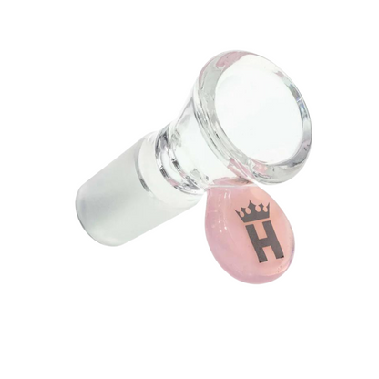 Hoss Glass | 14mm Cone Bowl with Coloured Tab [YX12C]