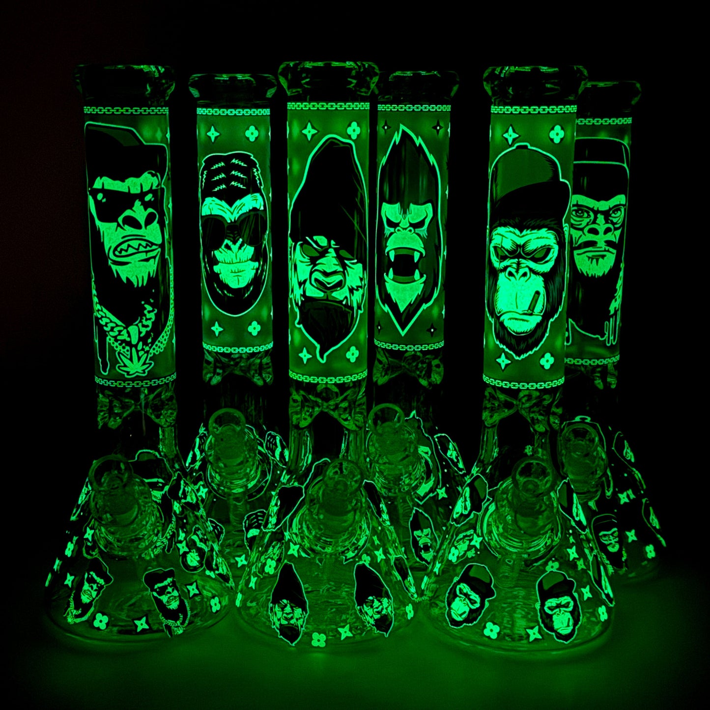 13″  7mm Glass Beaker Bong  [DCK-019]