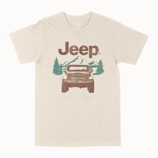 Jeep Mountains T-Shirt – Rugged Comfort Meets Adventure Style