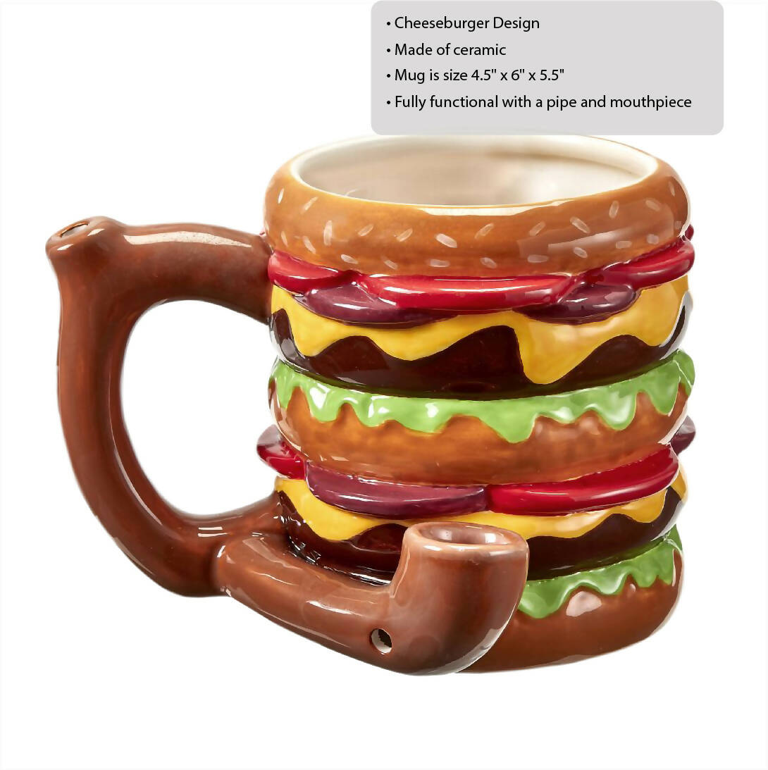 Cheeseburger pipe mug from gifts by Fashioncraft®