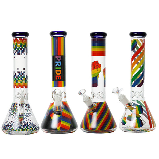 14″ 5MM Glass Beaker Bong – (LGBTQ-00x)