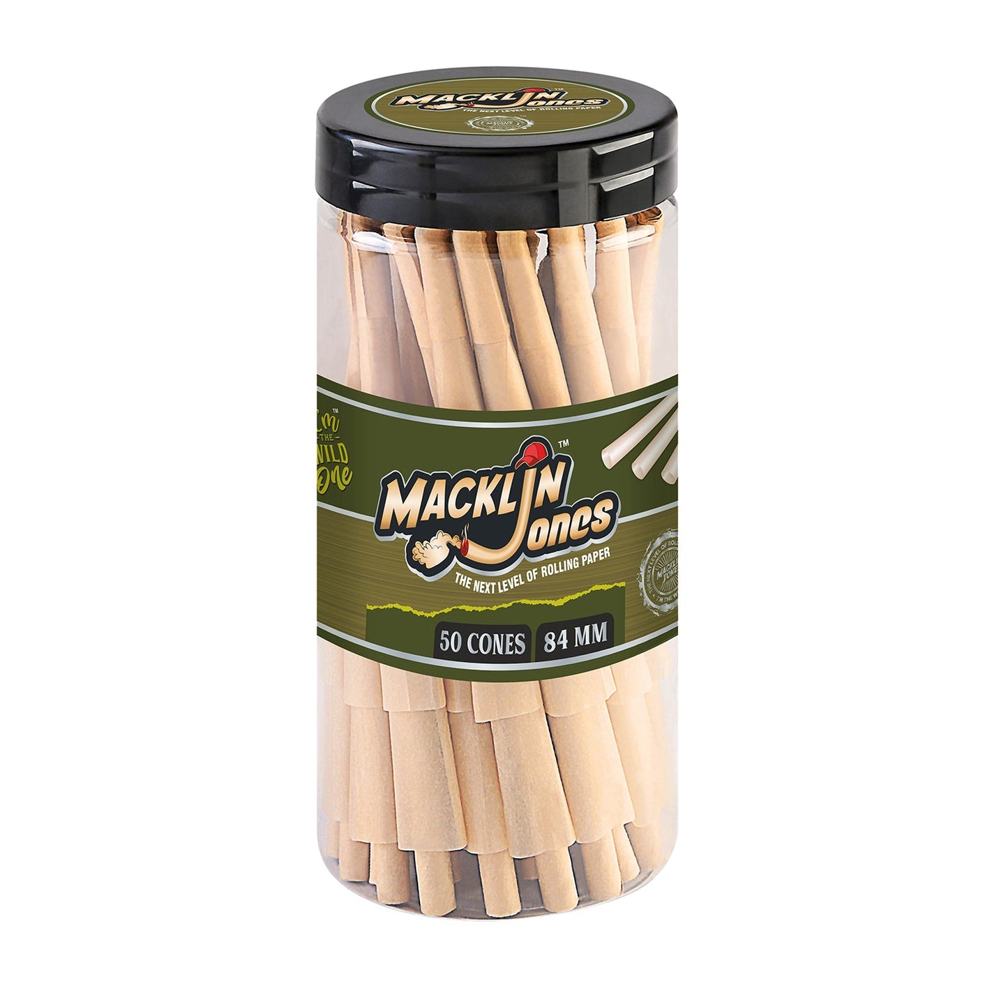 Macklin Jones - Natural Unrefined Pre-Rolled cone Bottle