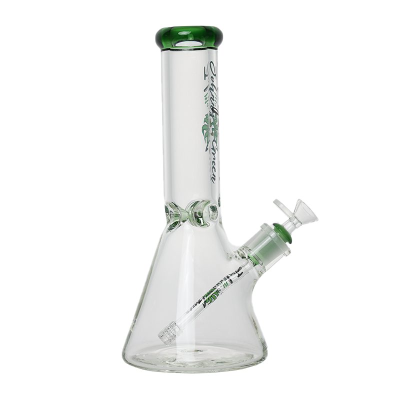 Johnny Green 12″ 9mm Beaker With Elephant Joint With Grid Percolator Slide – Green (MJG-002)