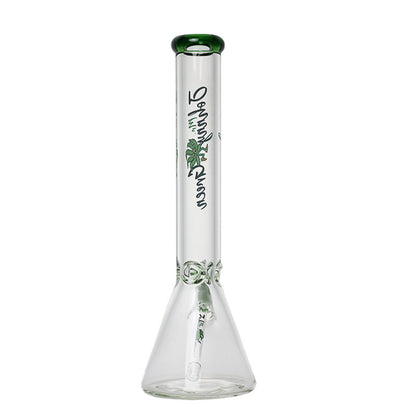 Johnny Green | 16″ 9mm Beaker with Elephant Joint and Grid Percolator Slide – Green (MJG-003)
