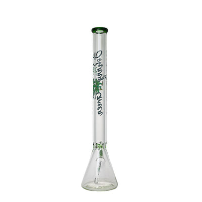 Johnny Green | 24″ 9mm Beaker with Elephant Joint and Grid Percolator Slide – Green (MJG-005)