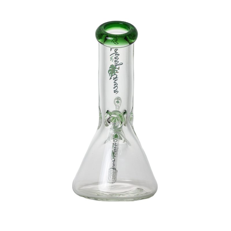 Johnny Green | 10″ 9mm Beaker Bent Neck with Grid Percolator Slide – Green (MJG-006)
