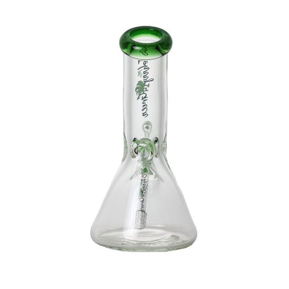 Johnny Green | 10″ 9mm Beaker Bent Neck with Grid Percolator Slide – Green (MJG-006)