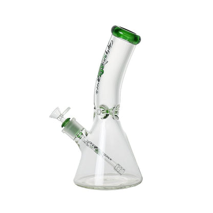 Johnny Green | 12″ 9mm Beaker Bent Neck with Grid Percolator Slide – Green (MJG-007)