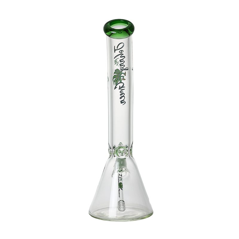 Johnny Green | 16″ 9mm Beaker Bent Neck with Grid Percolator Slide – Green (MJG-008)
