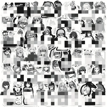 50pcs Assorted Pin Up Girls Design Stickers