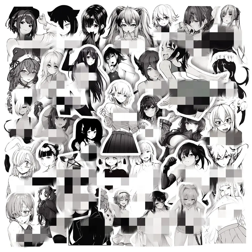 50pcs Assorted Pin Up Girls Design Stickers