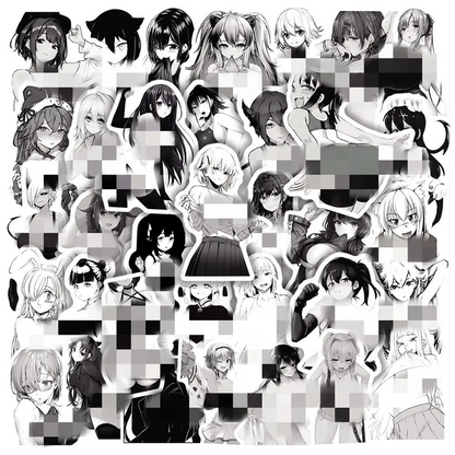 50pcs Assorted Pin Up Girls Design Stickers