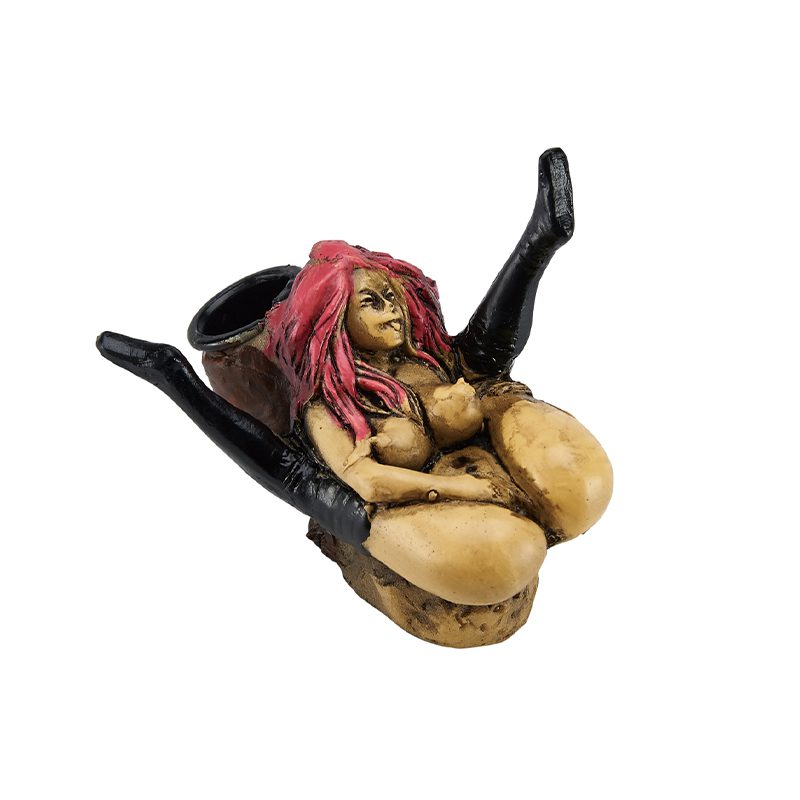 5" Smoking Pipe Girl 2 Design [YDS-005]