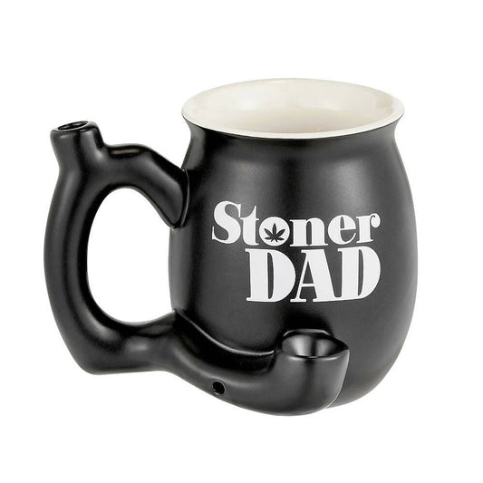 ROAST & TOAST STONER DAD PIPE MUG - MATTE BLACK WITH WHITE PRINT
