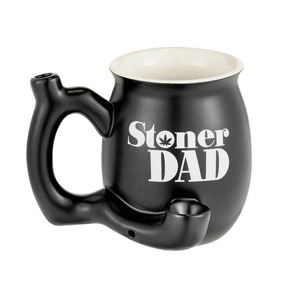 ROAST & TOAST STONER DAD PIPE MUG - MATTE BLACK WITH WHITE PRINT