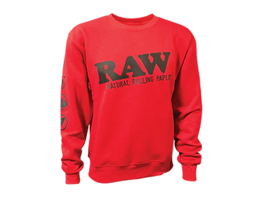 Raw | Crew Neck Red Sweatshirt